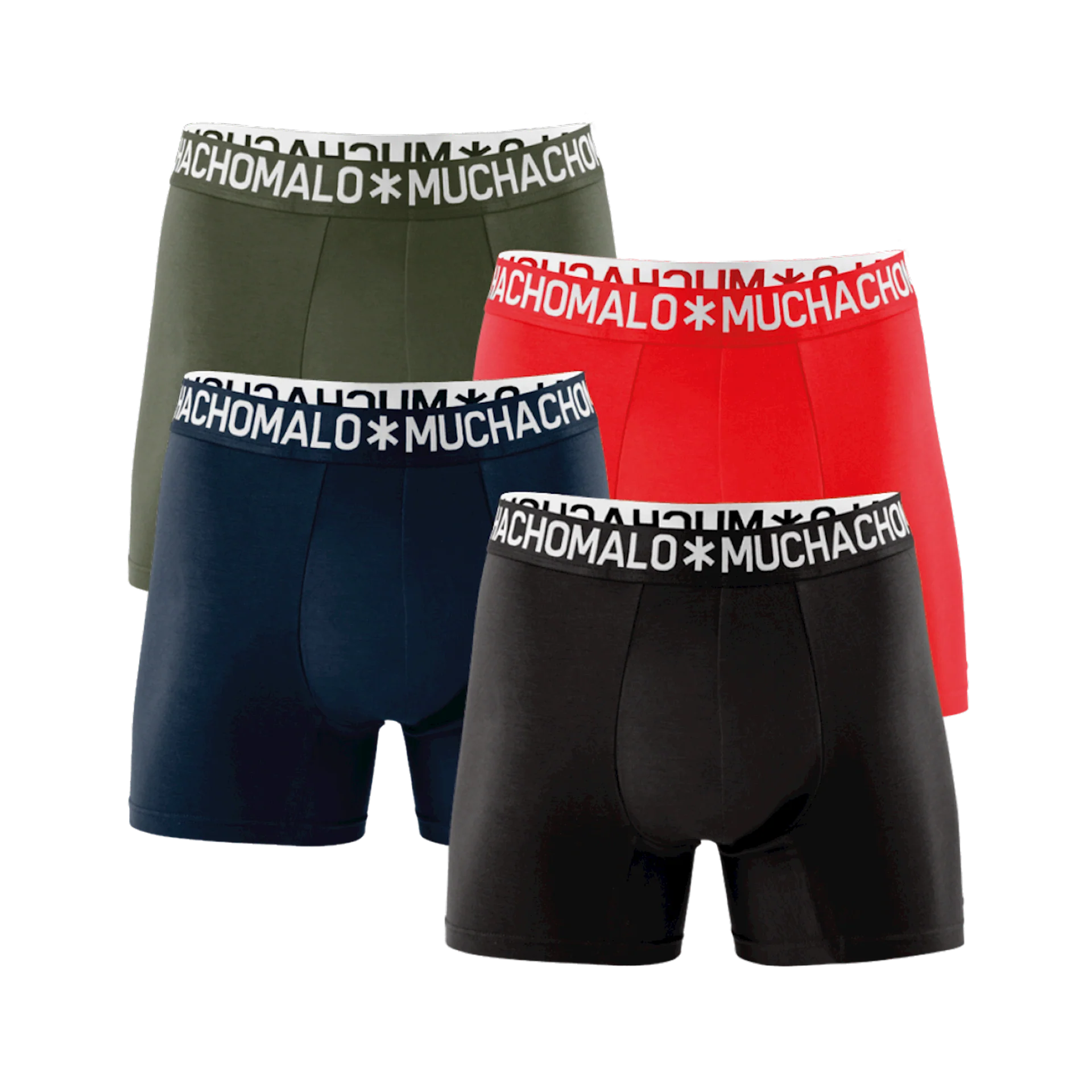 Muchachomalo Heren 4-pack boxershorts effen