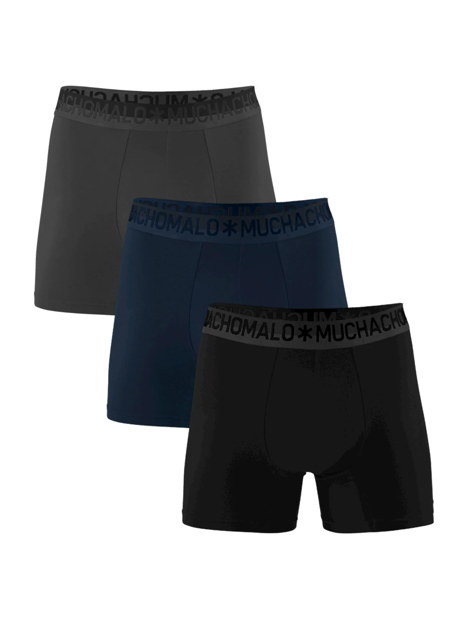 Muchachomalo Heren 3-pack boxershorts effen