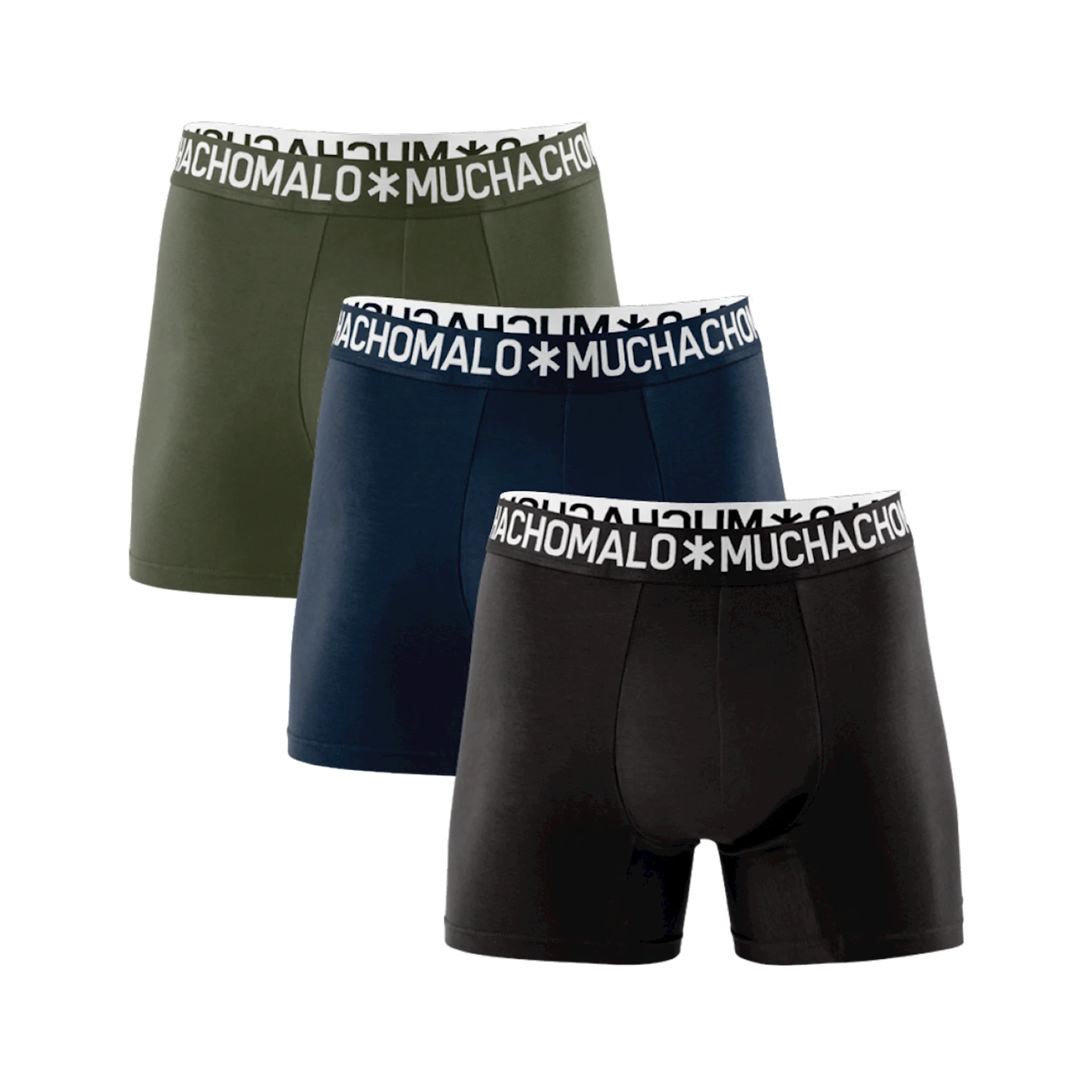 Muchachomalo Heren 3-pack boxershorts effen