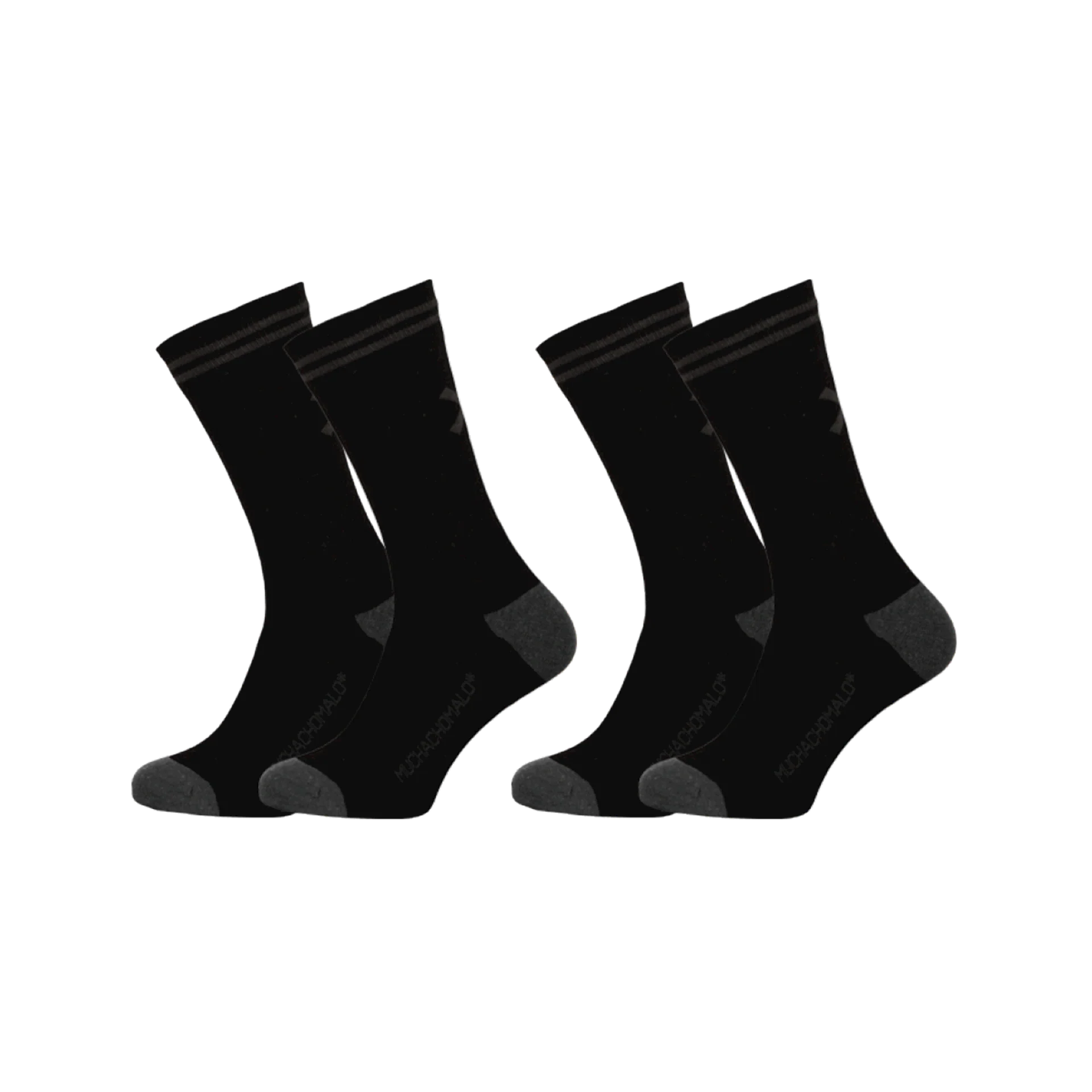 Muchachomalo 2-pack effen sokken lang