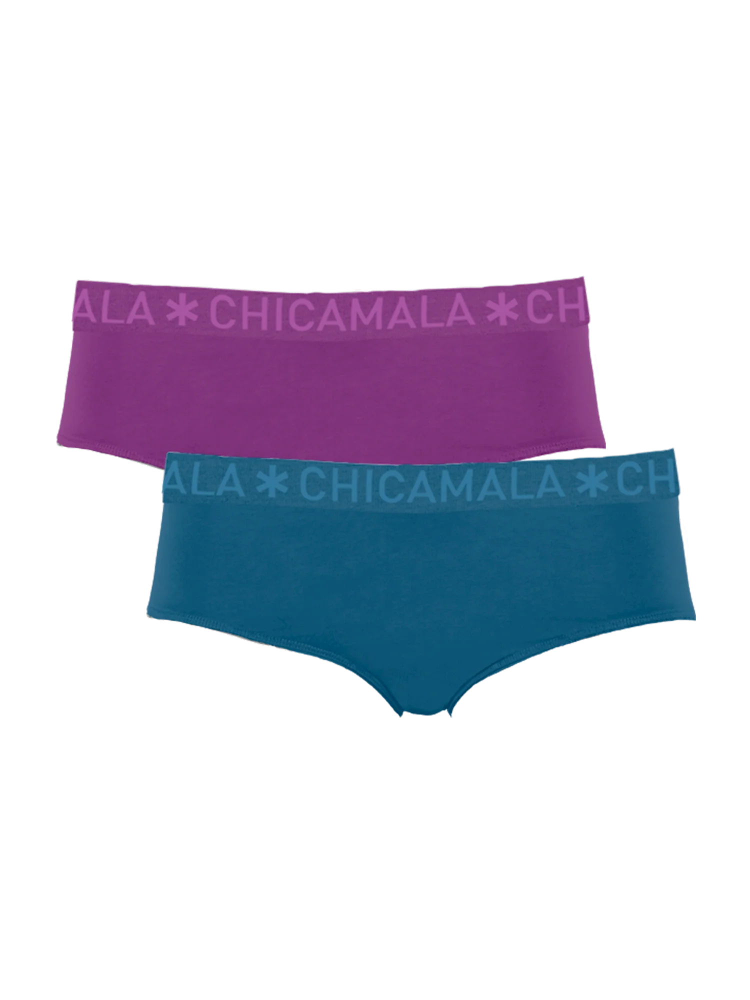 Muchachomalo Meisjes 2-pack hipster effen