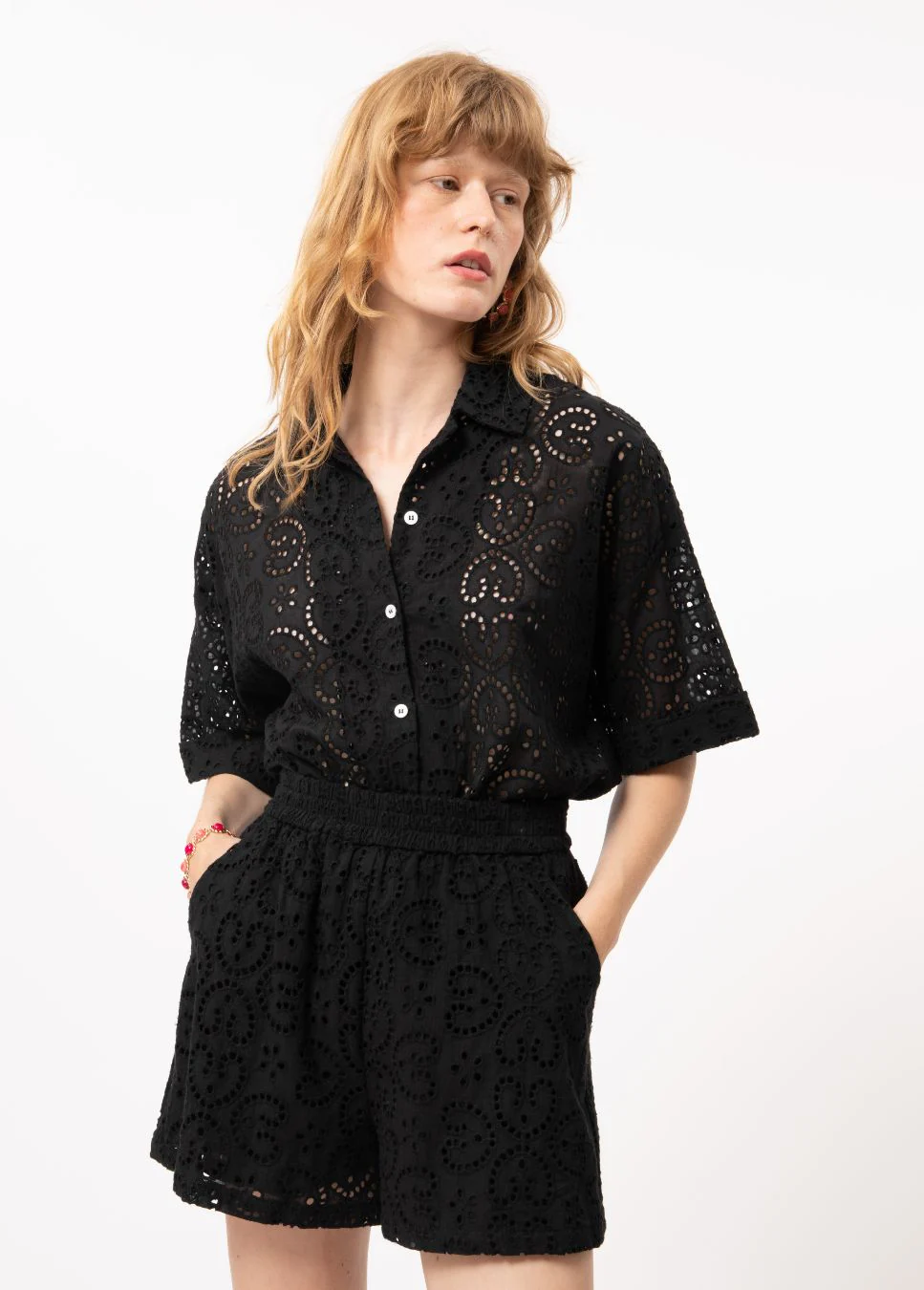 FRNCH Broderie short chiara