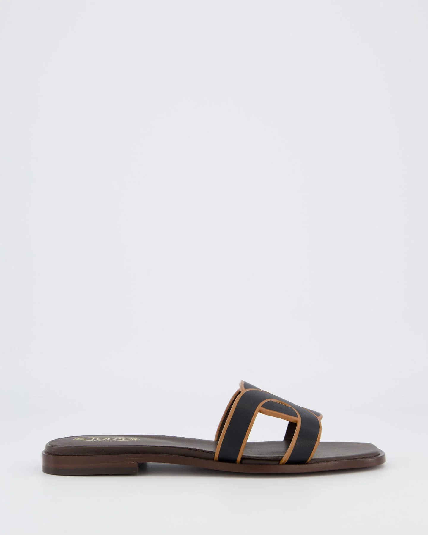 Tod's Dames leather sandal /zwart