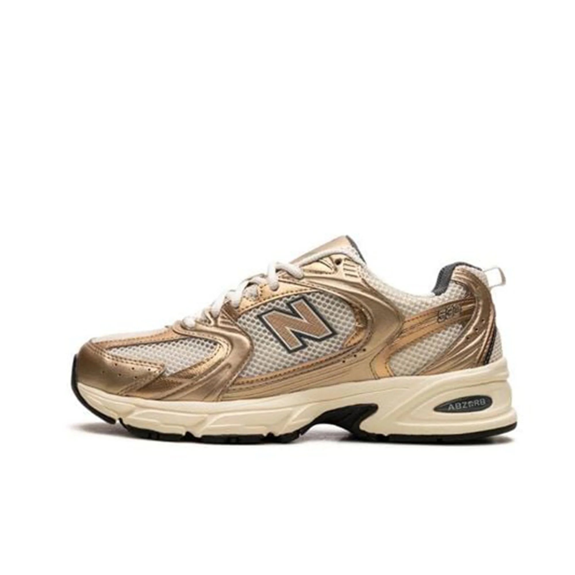 New Balance 530 turtledove gold metallic