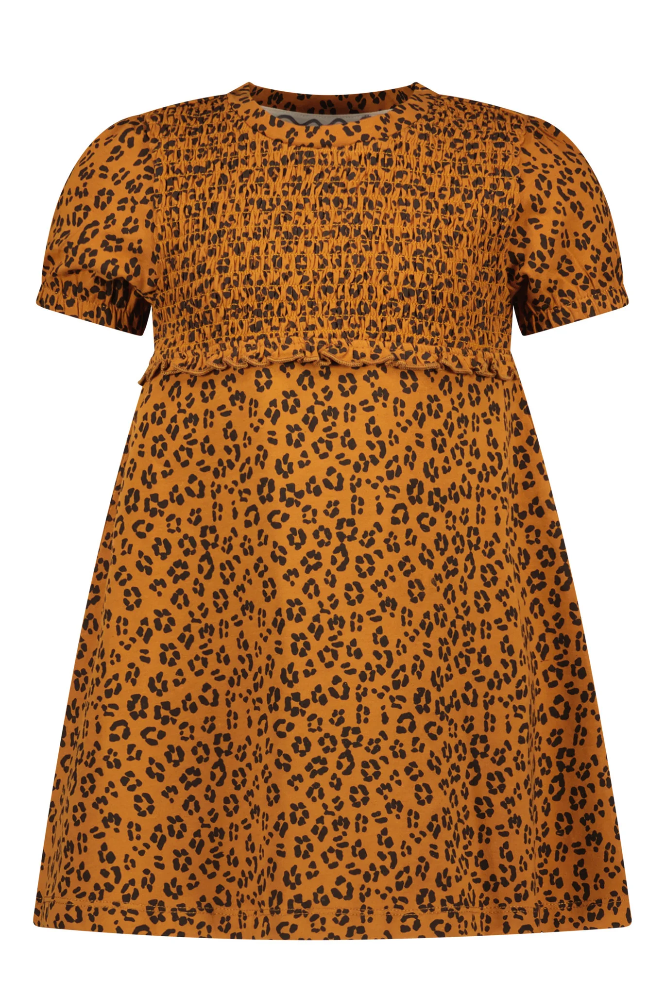 Moodstreet Meisjes tuniek aop luipaard toffee