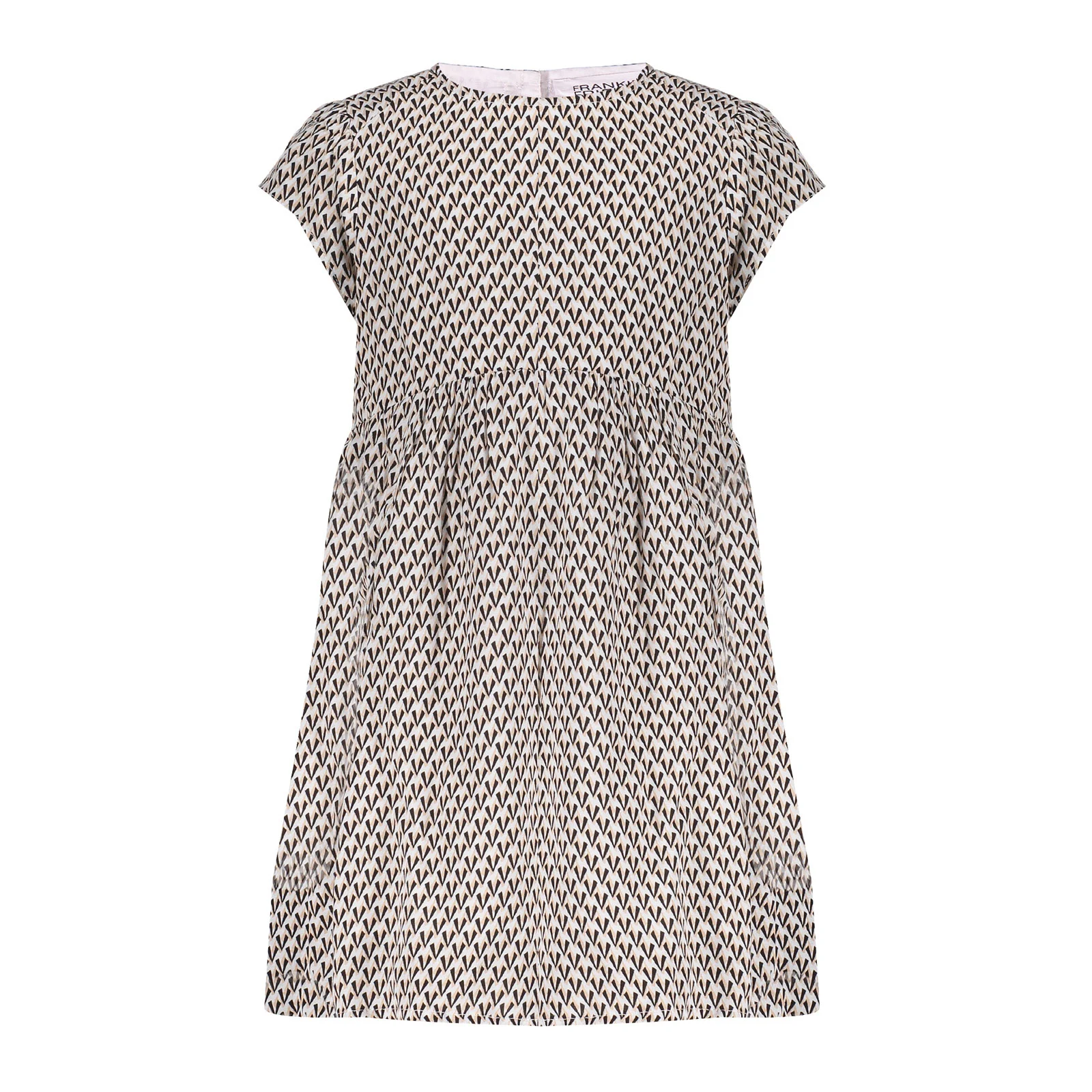 Frankie & Friends Meisjes jurk bonobo print beach blush/cool bruin/
