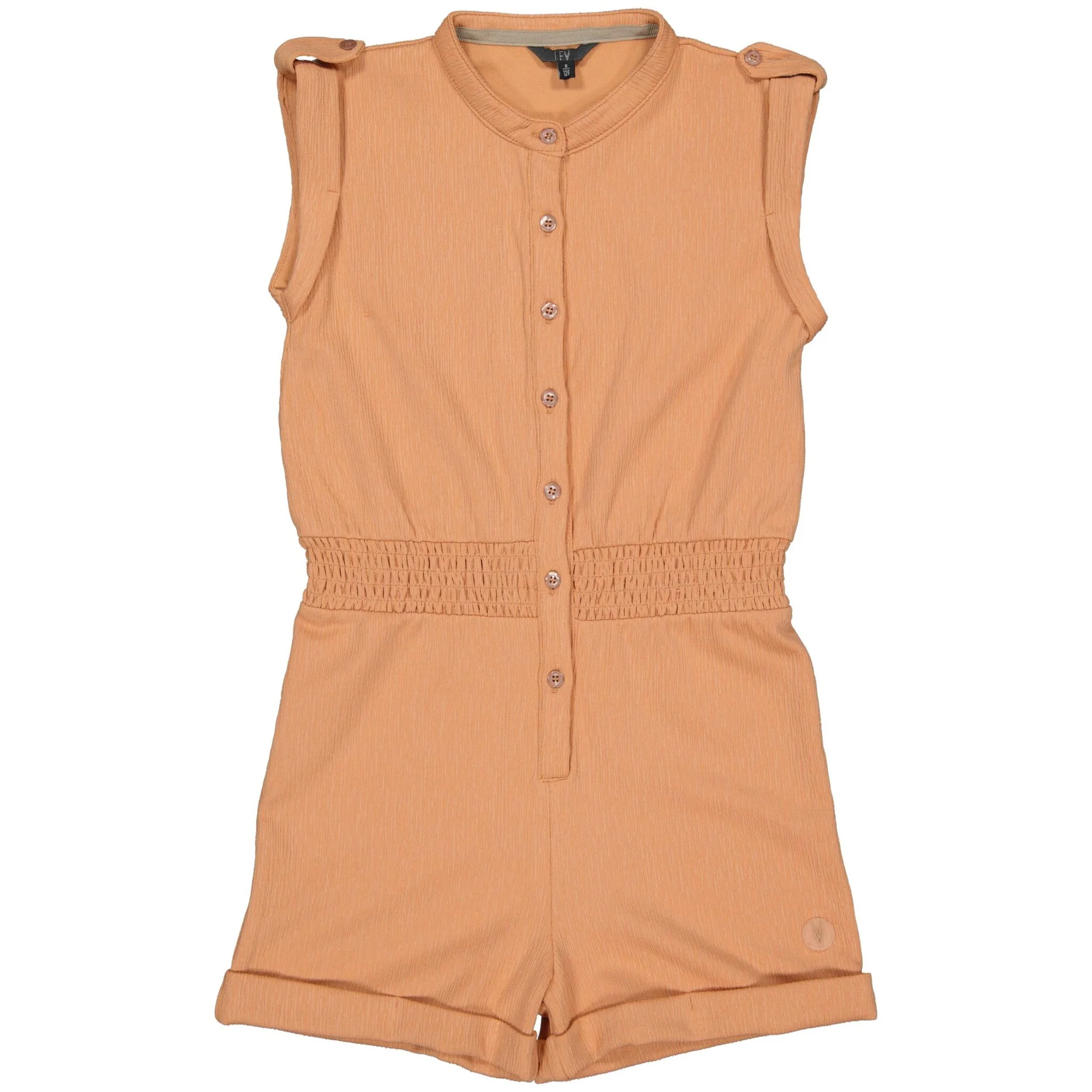 Levv Meisjes jumpsuit karoon zacht koraal