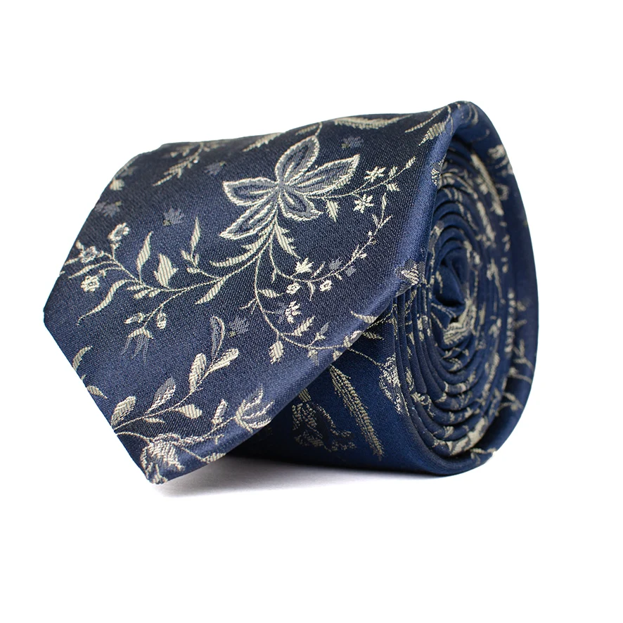 Tresanti Benzo | silk tie with leaves |