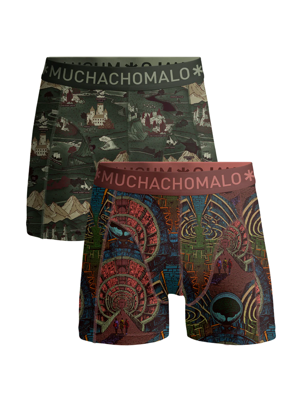 Muchachomalo Boys 2-pack boxer shorts maze life