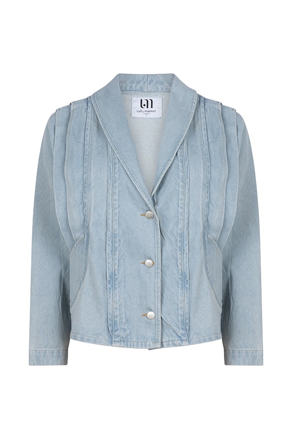 Afbeelding van Lofty Manner Jacket shona blue denim