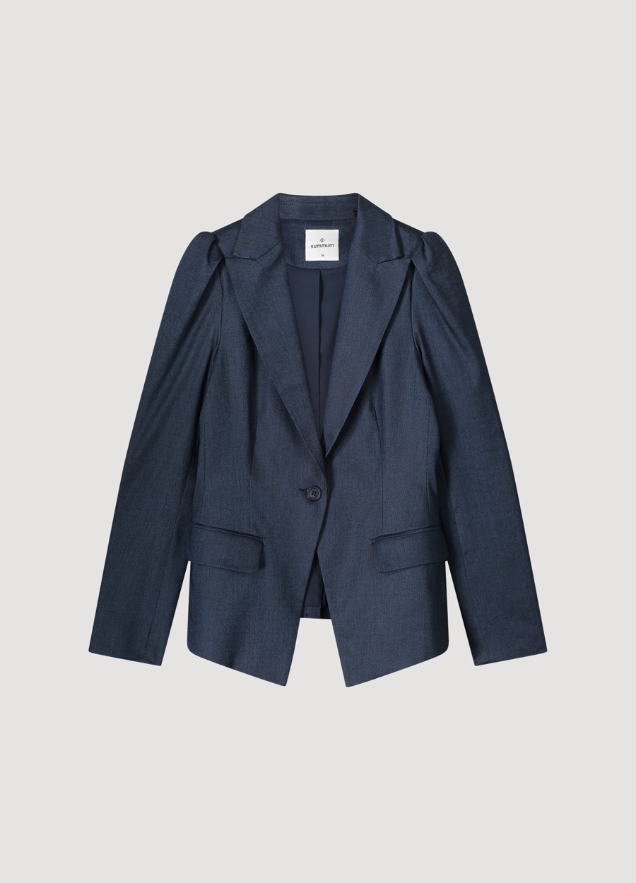 Afbeelding van Summum R linen blend navy