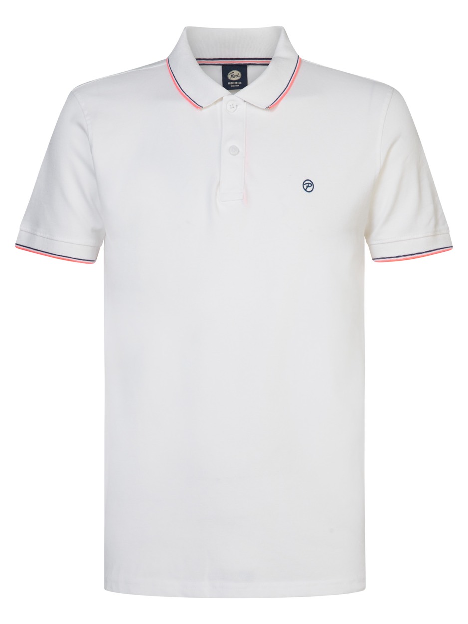 Petrol Industries Men polo short sleeve off-white