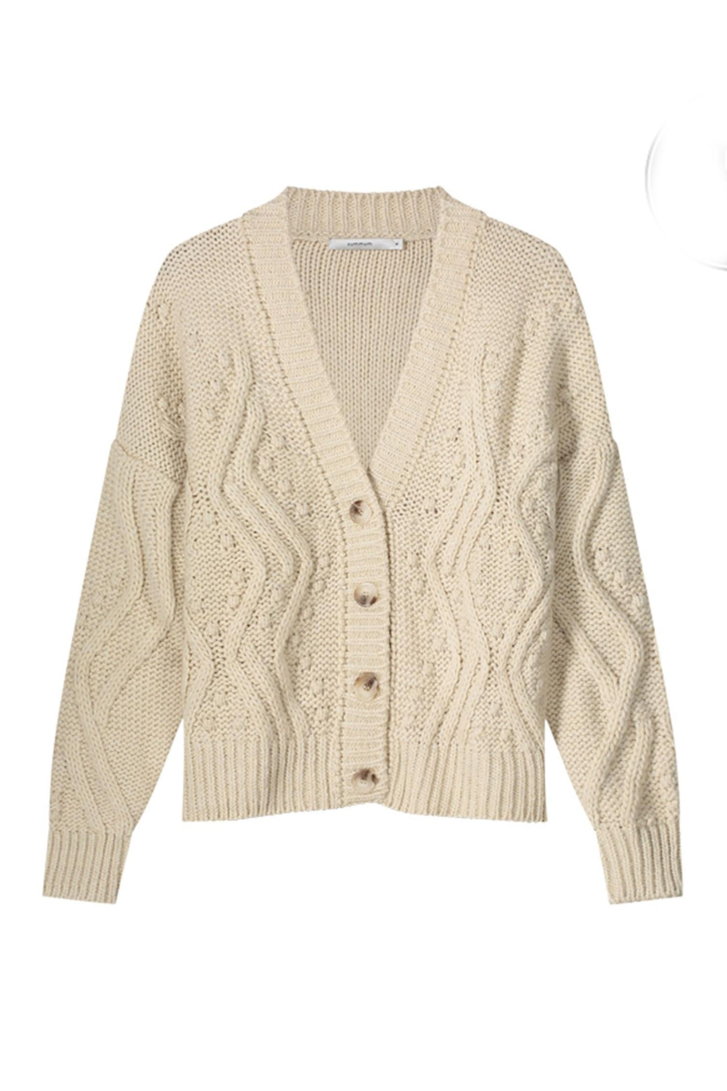 Summum 7s5789-7967 cardigan chunky cable and dots