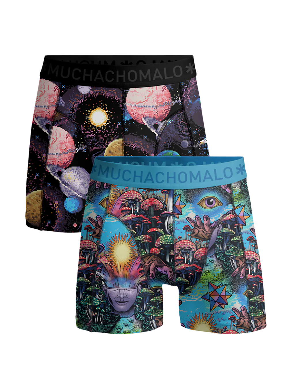 Muchachomalo Boys 2-pack boxer shorts inner outer space