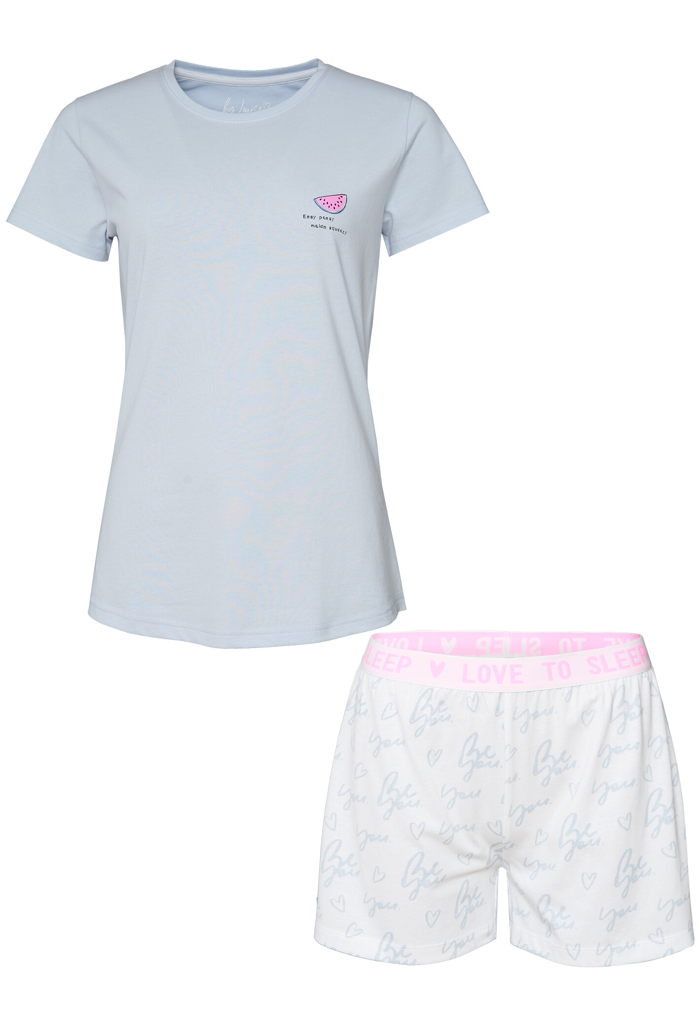 By Louise Dames korte pyjama set shortama