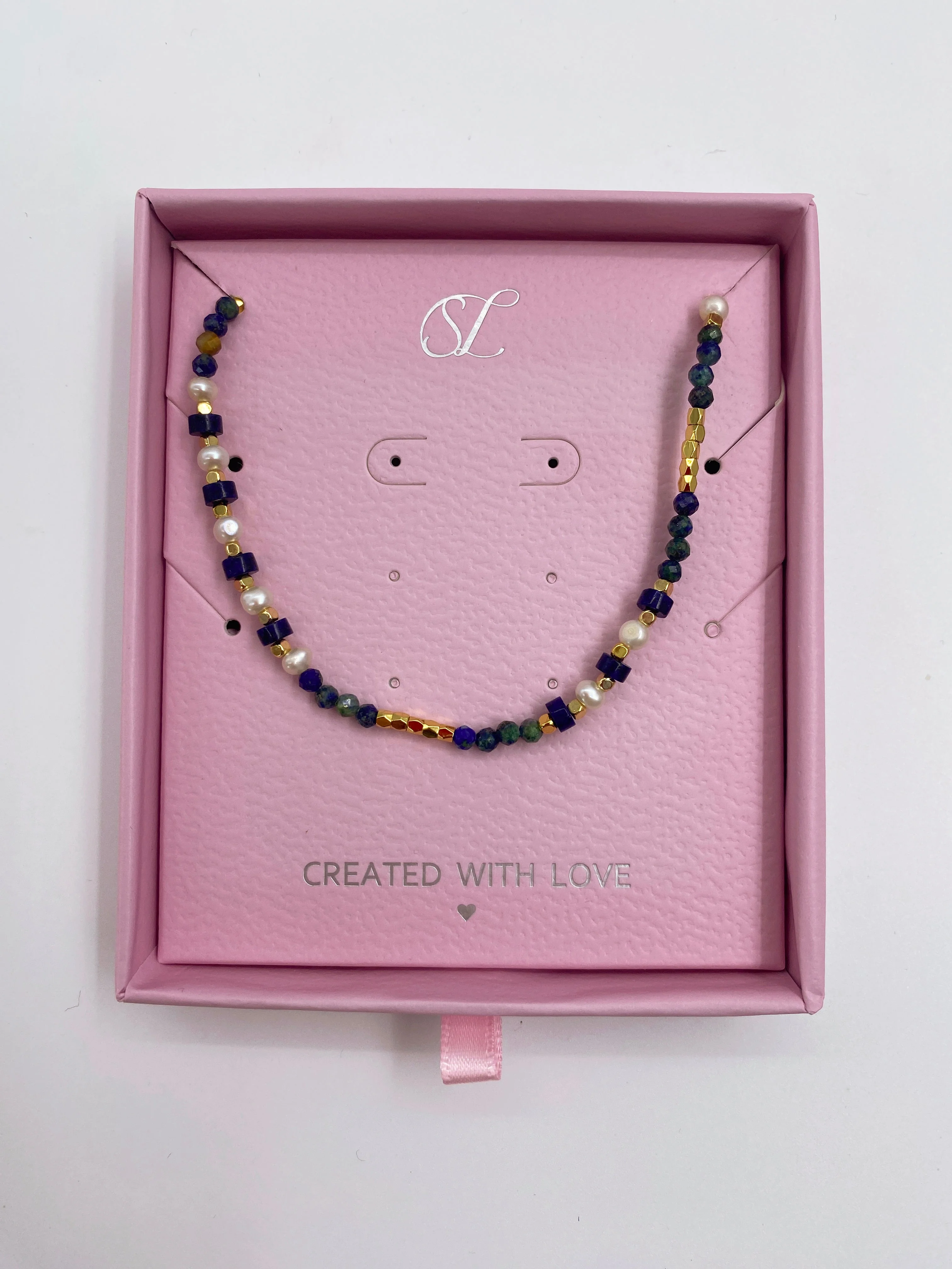 Smashed Lemon 64061 getinte kwartsen kralen ketting |