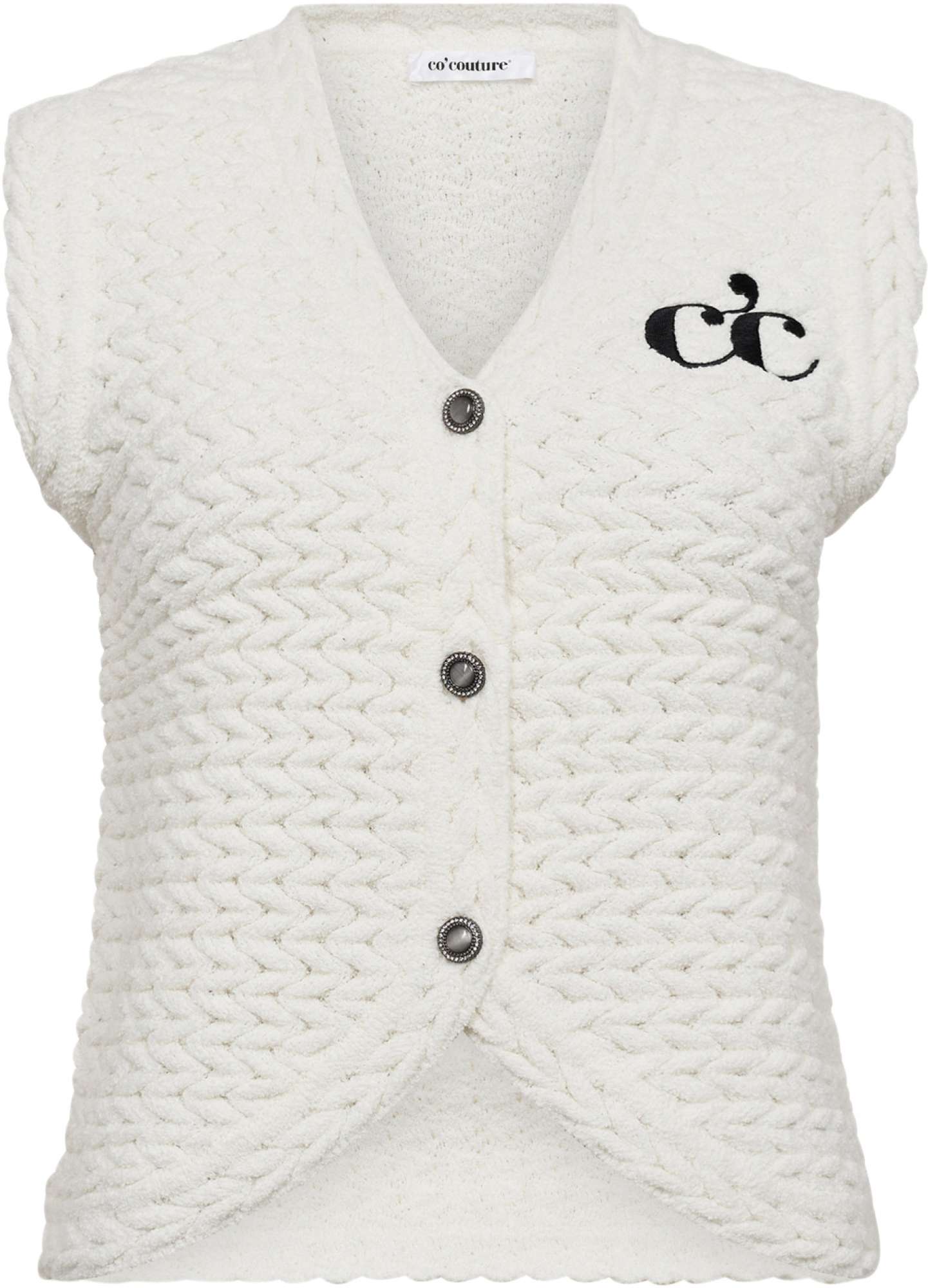 Afbeelding van Co'Couture Millycc knit vest off white