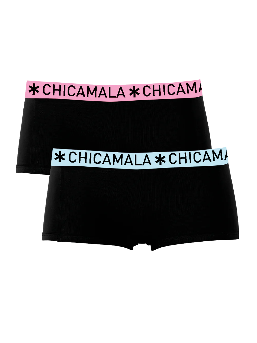 Muchachomalo Meisjes 2-pack boxershorts effen