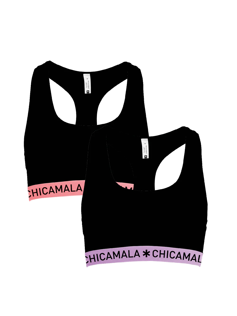 Muchachomalo Dames 2-pack racerback effen