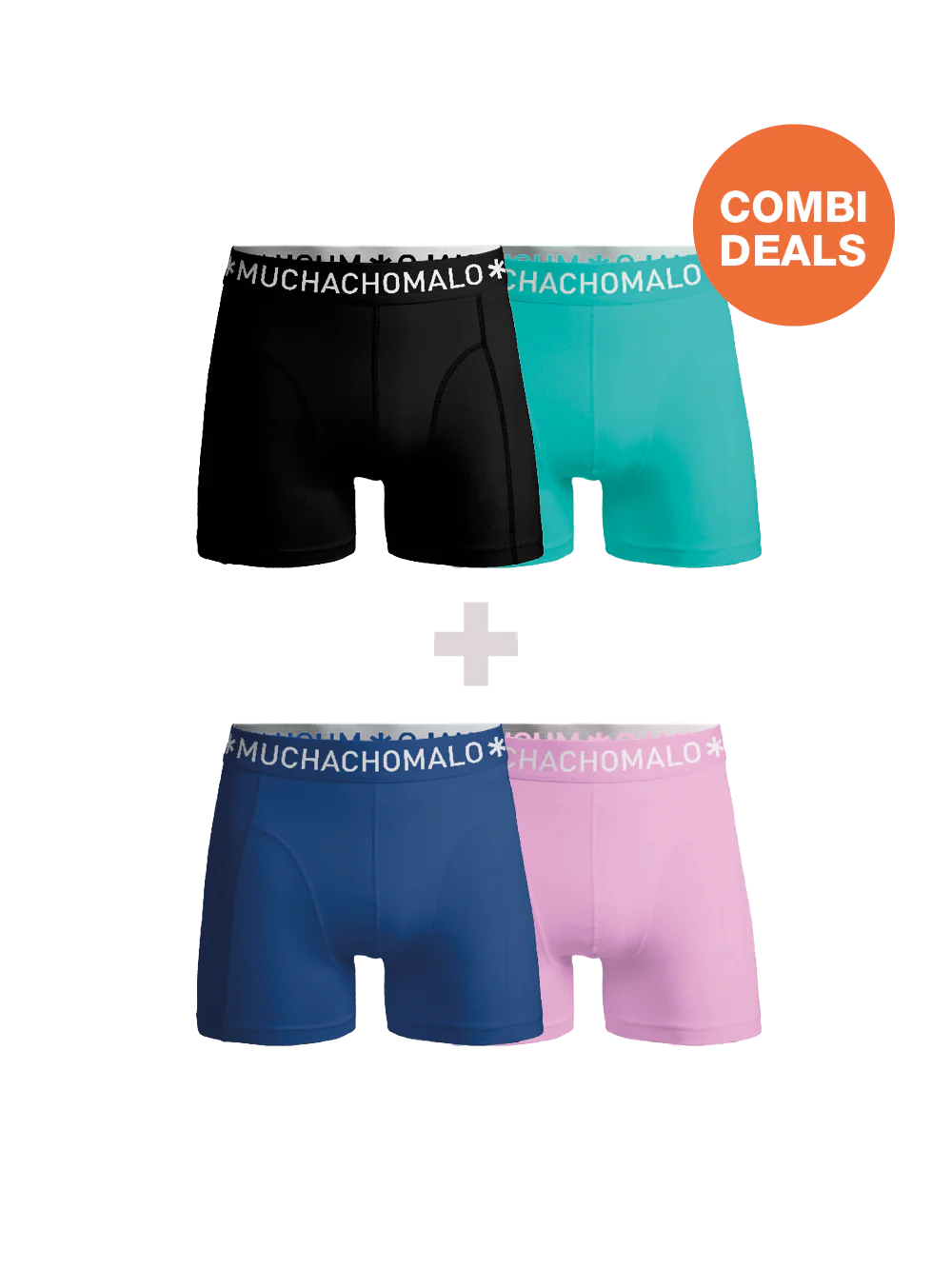 Muchachomalo Heren 2+2-pack boxershorts