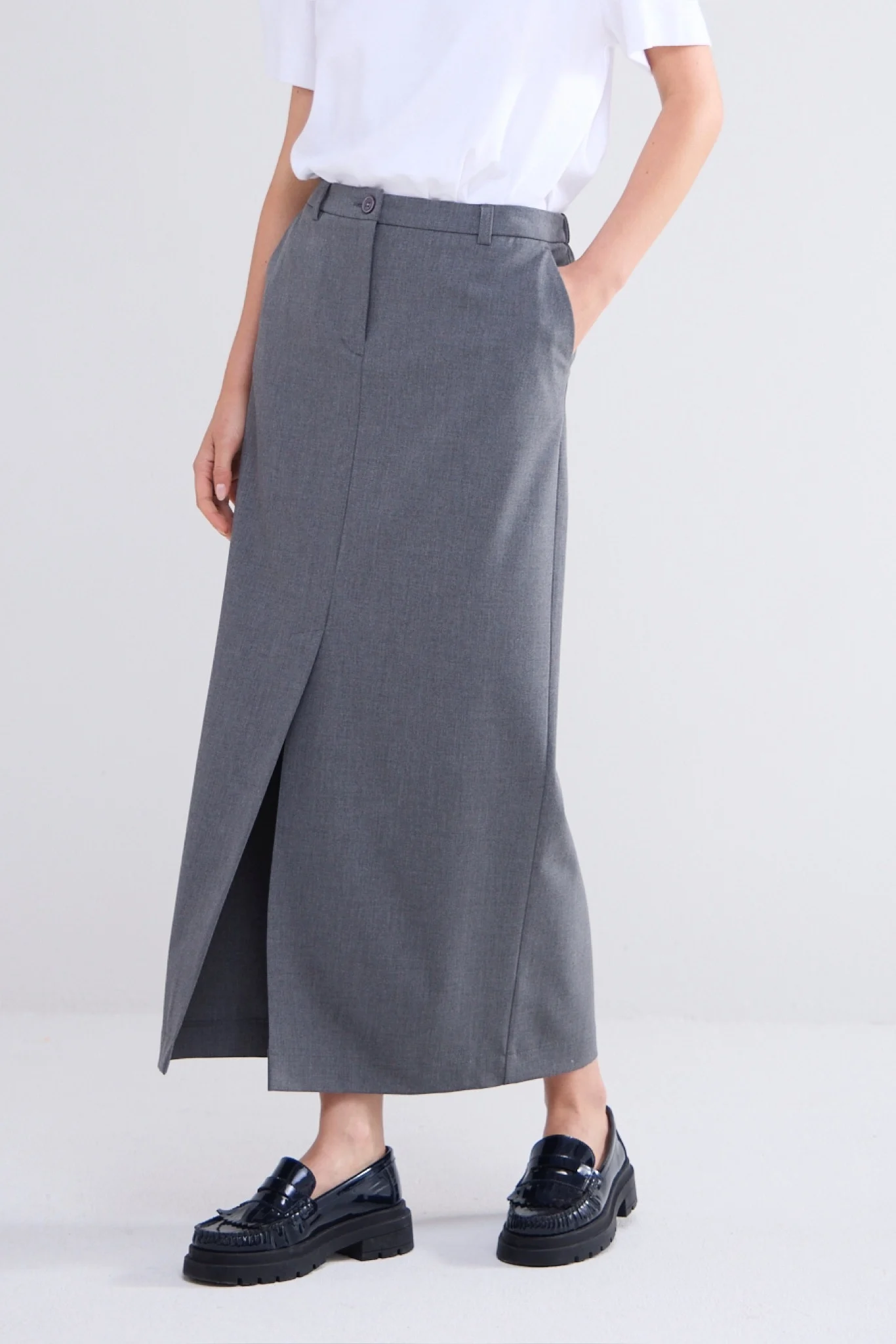 Summum 6s1296-12072 skirt viscose blend stretch
