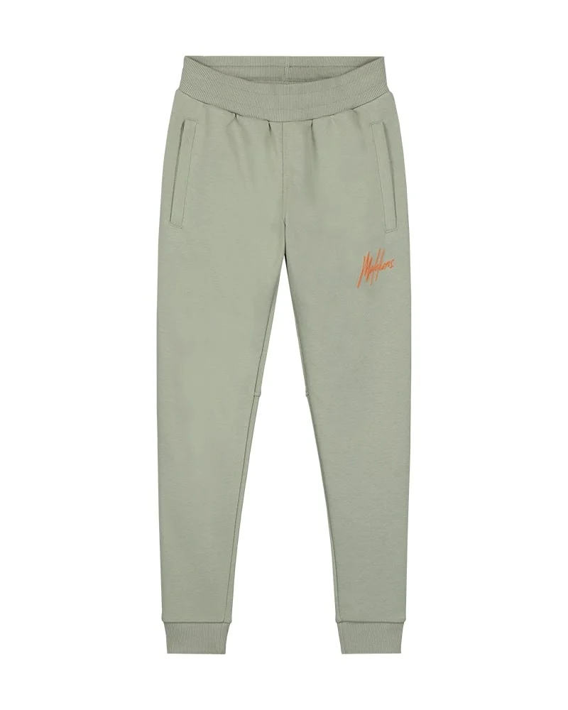 Afbeelding van Malelions Sweat broek signature gestreept zeegras /