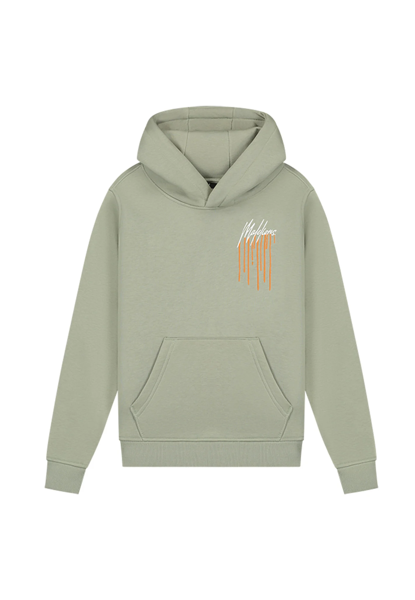 Malelions Jongens hoodie painter seagrass orange