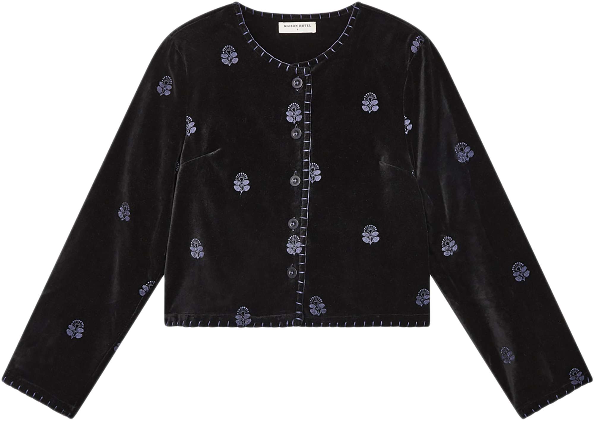 Afbeelding van Maison Hotel Jacket velvet underground nero