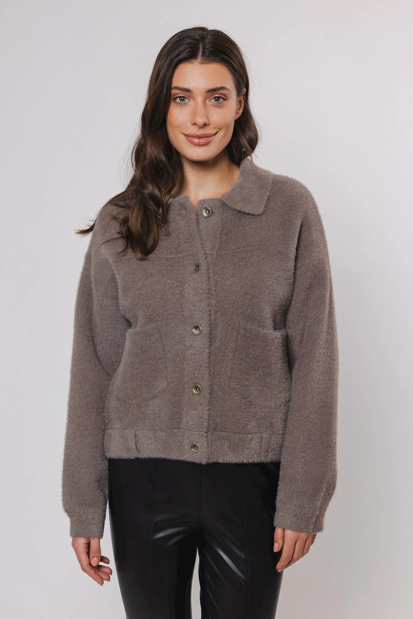 Afbeelding van Rino & Pelle Bubbly.700noos boxy jacket taupe