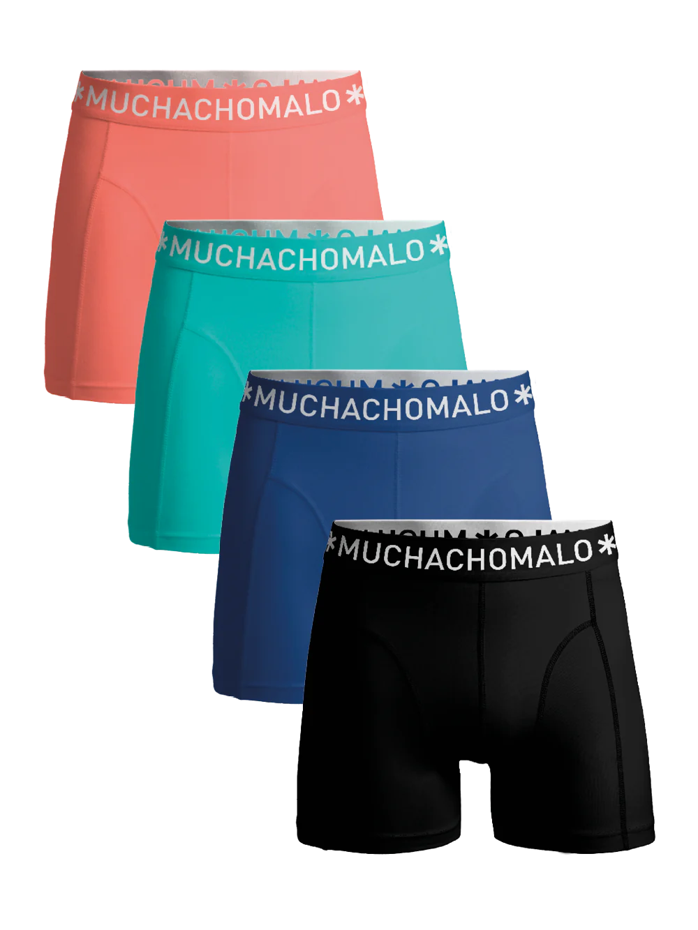 Muchachomalo Heren 4-pack boxershorts effen