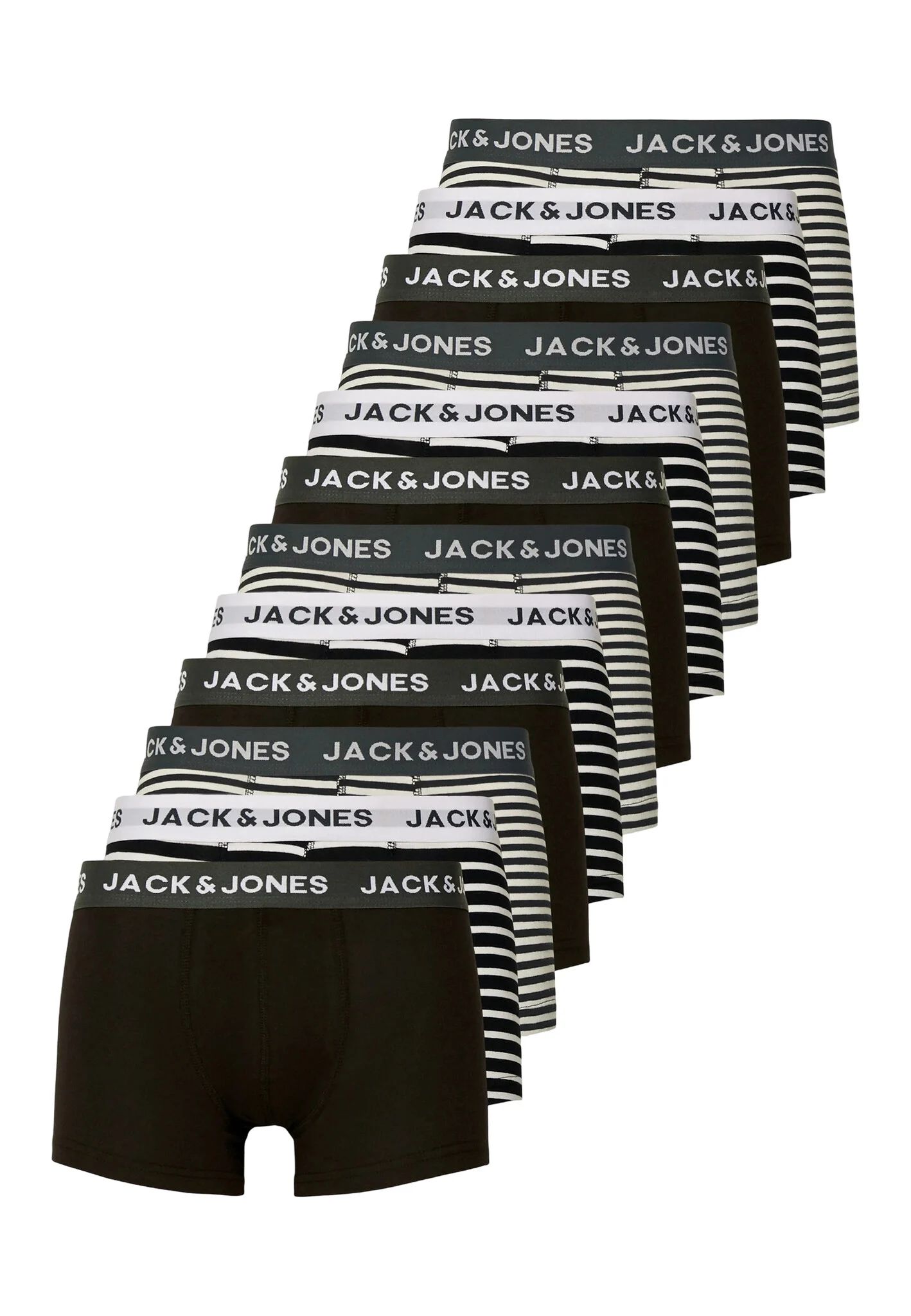 Jack & Jones Heren boxershorts gestreept jacstripes mega multipack 12-pack