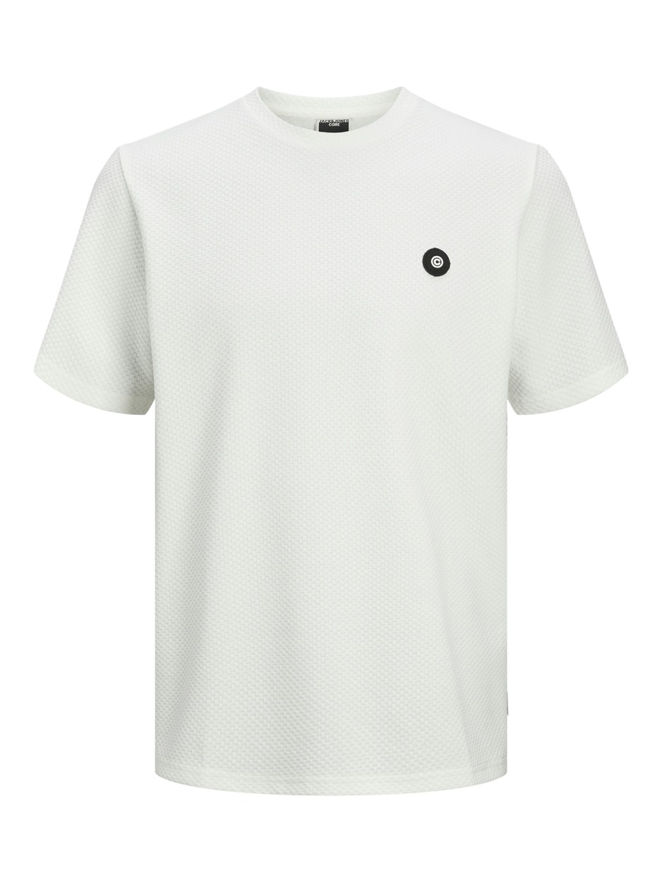 Jack & Jones Jcopuffer tee ss crew neck smu off-white