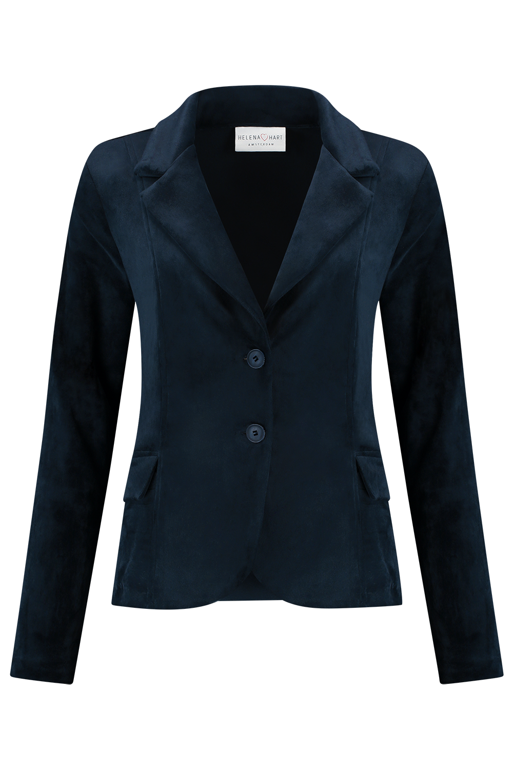 Afbeelding van Helena Hart R velour kort 7446 marine