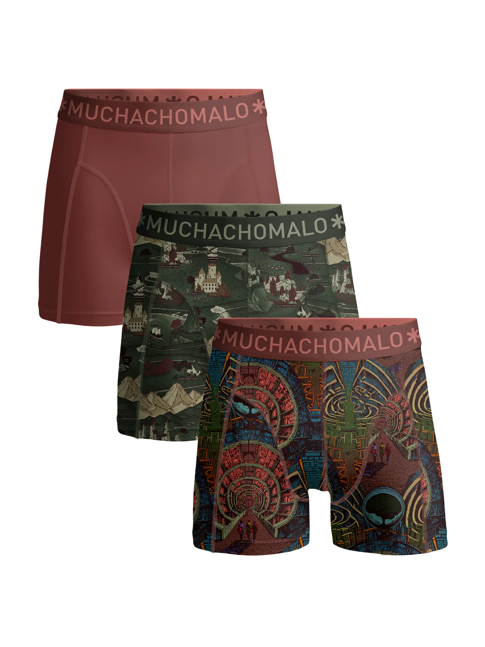 Muchachomalo Boys 3-pack boxer shorts maze life