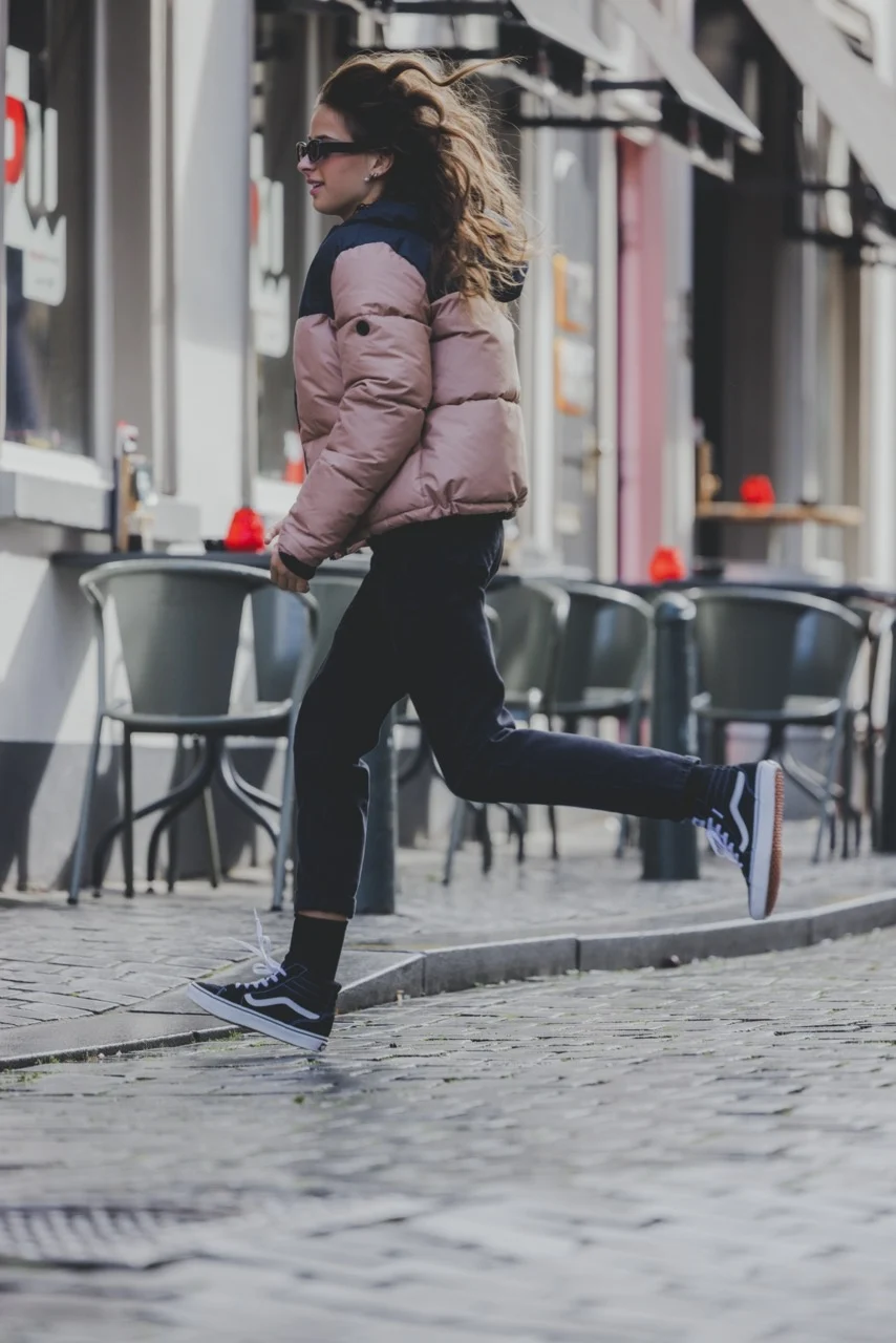 Looxs Revolution Winterjas gewatteerd sand voor meisjes in de kleur