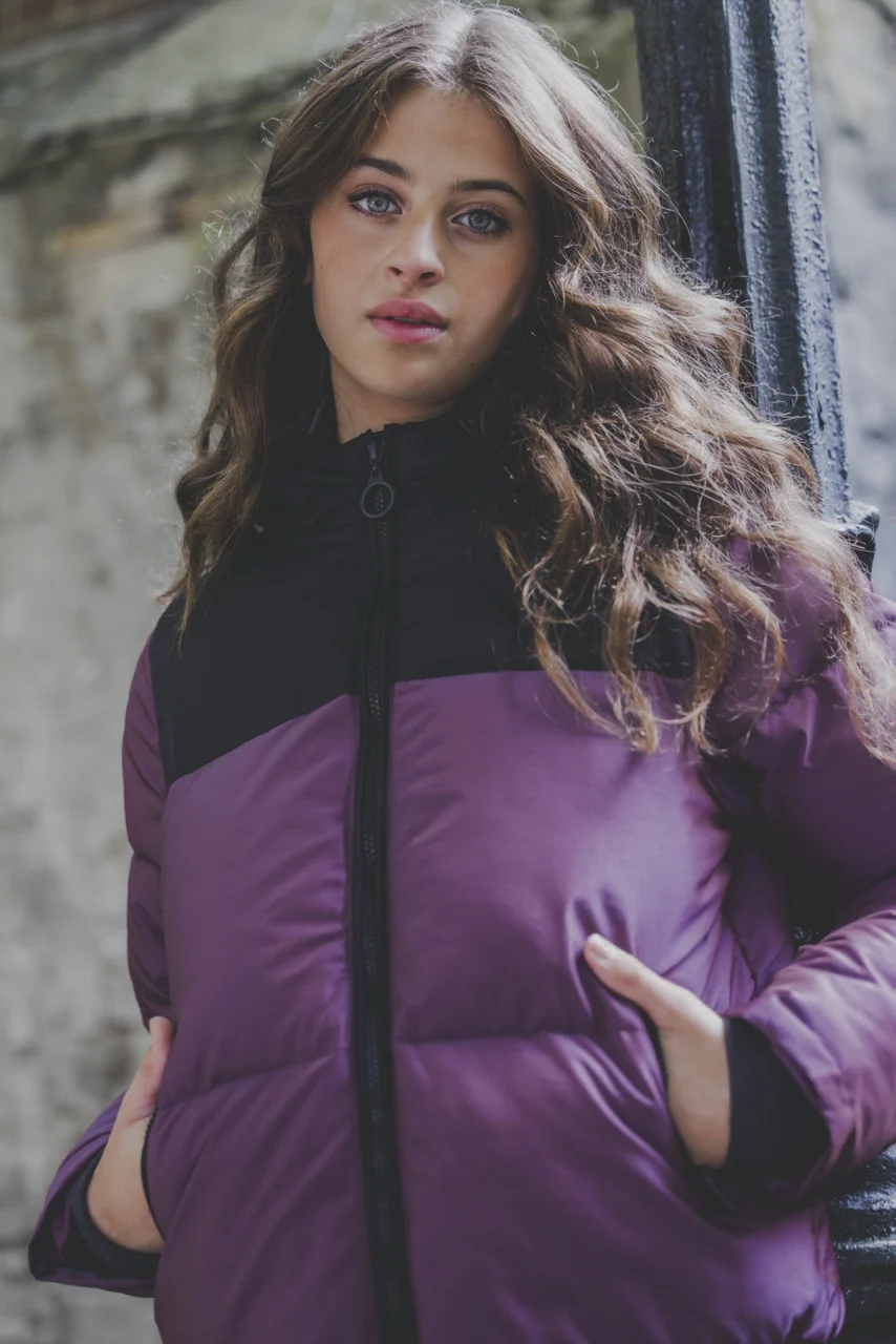 Looxs Revolution Winterjas gewatteerd purple voor meisjes in de kleur