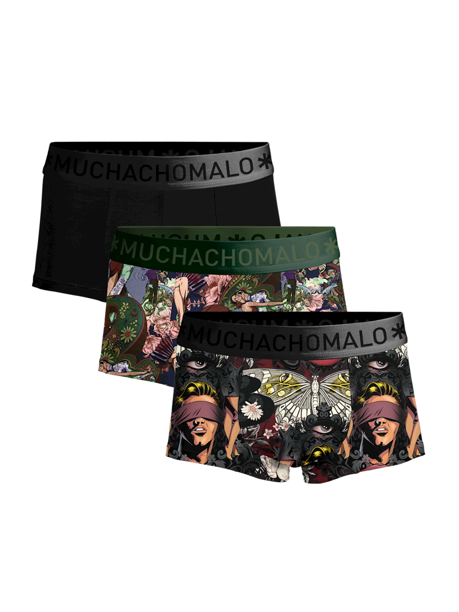 Muchachomalo Heren 3-pack trunks blindtango