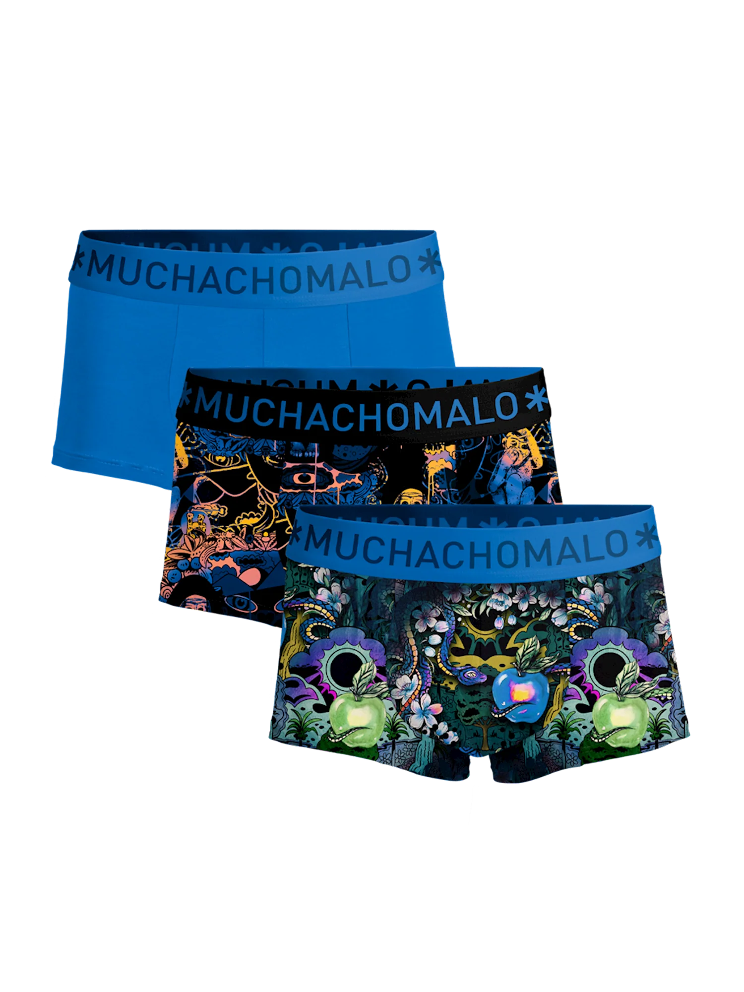 Muchachomalo Heren 3-pack trunks fruitnoevil