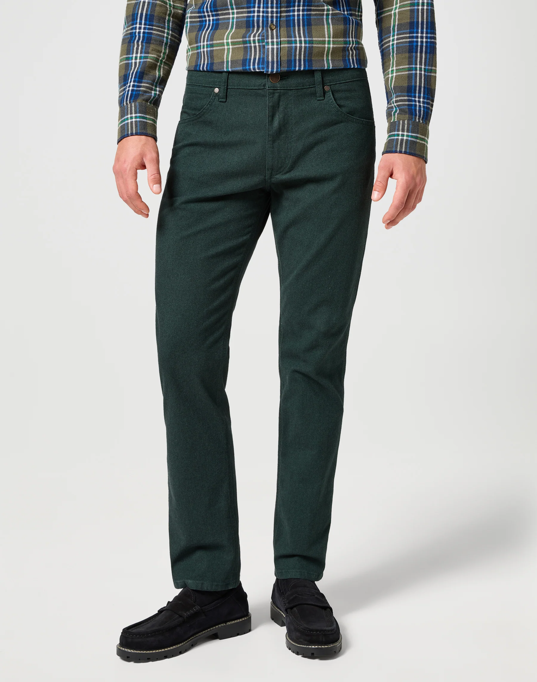 Wrangler Greensboro heren regular-fit scarab