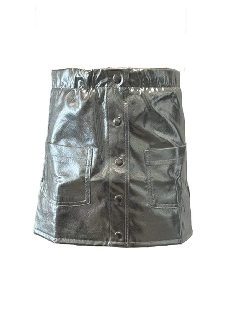 Dutch Dream Denim Meiden rok chai metallic