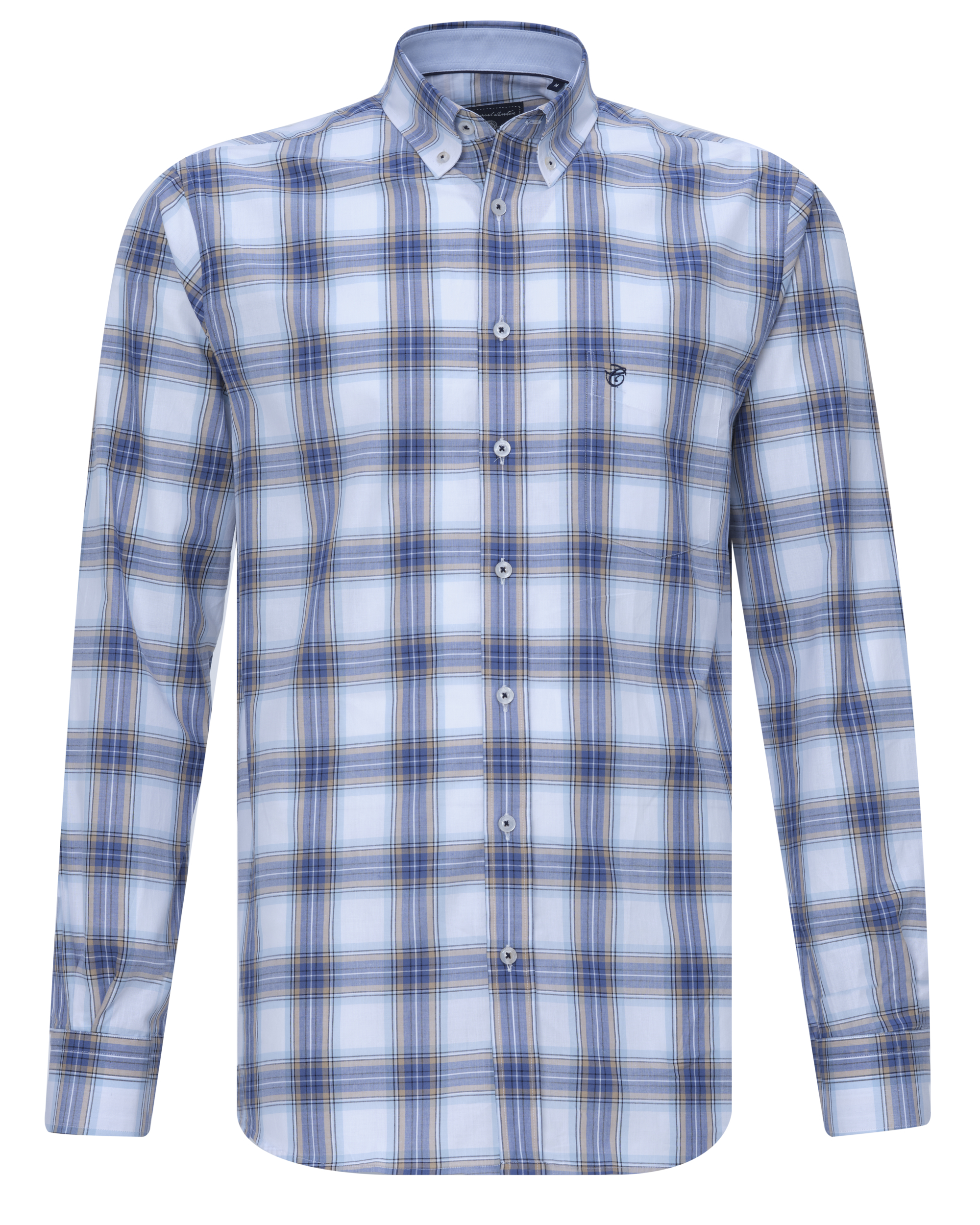 Campbell Classic casual overhemd met lange mouwen