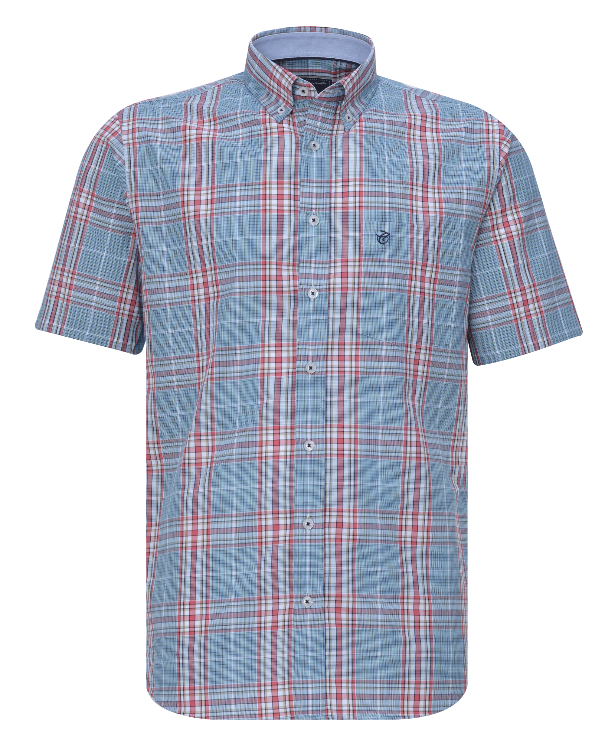 Campbell Classic casual overhemd met korte mouwen
