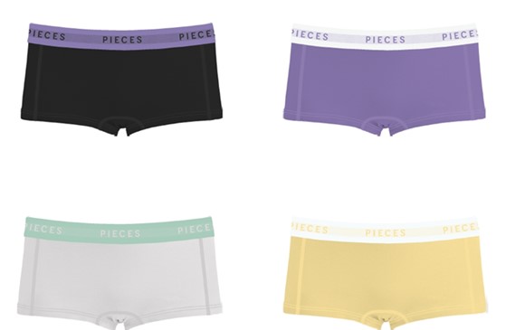 Pieces Pclogo lady 4 pack solid noos bc