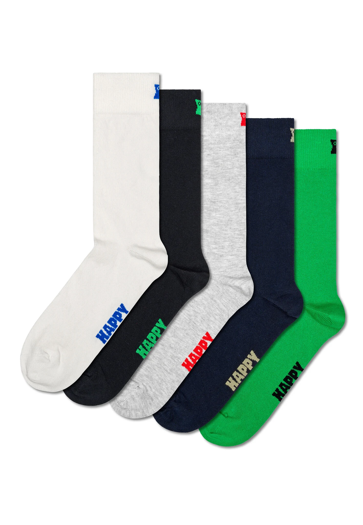 Happy Socks Effen sokken multi colors 5-pack