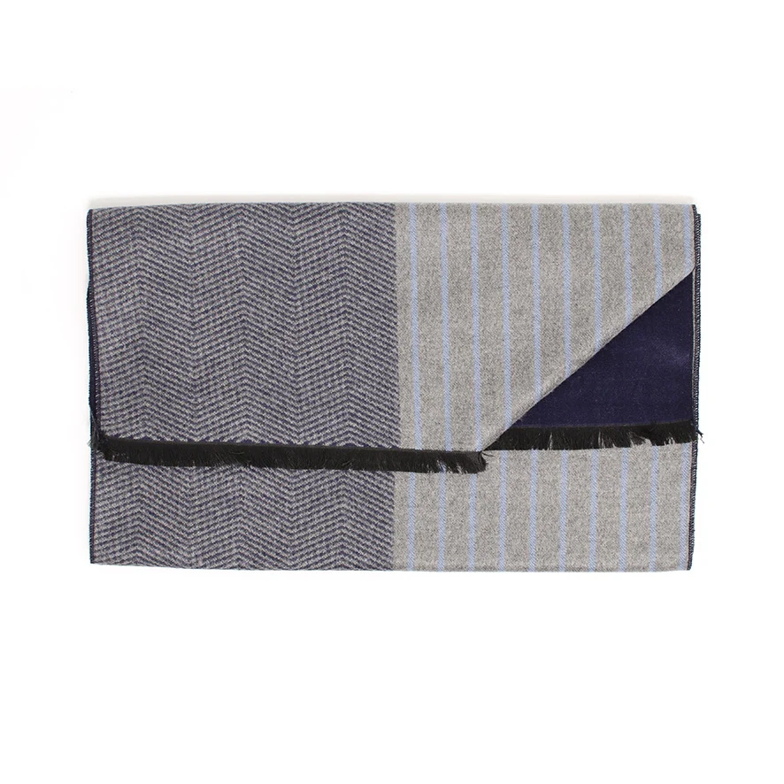 Afbeelding van Tresanti Busto | fishbone-stripe double face viscose scarf |