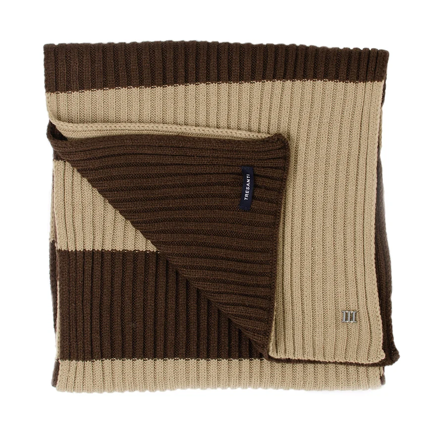 Afbeelding van Tresanti Beato | thick stripes knitted scarf |