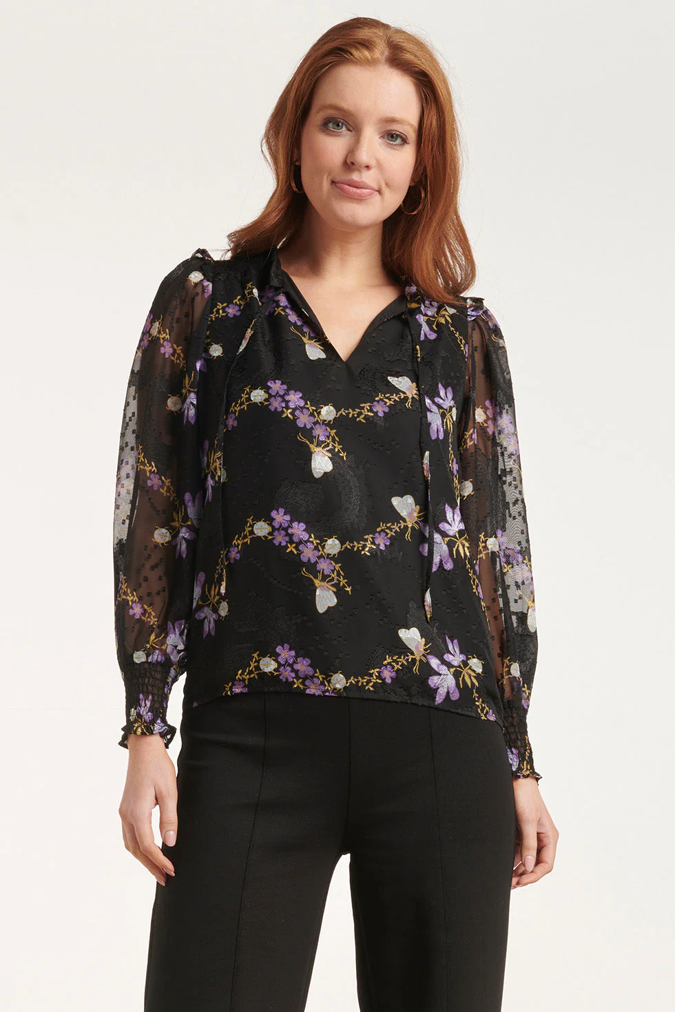 Smashed Lemon 24503 e chiffon top |