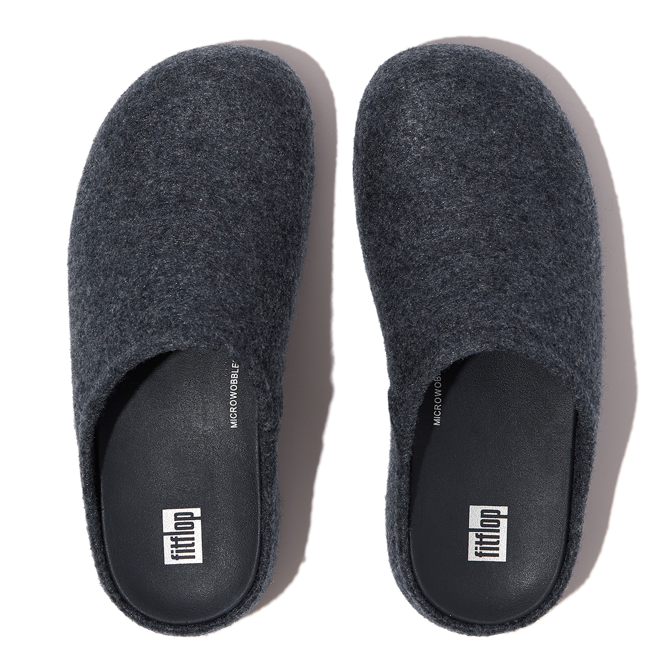 FitFlop Shuv cushy felt clog slippers