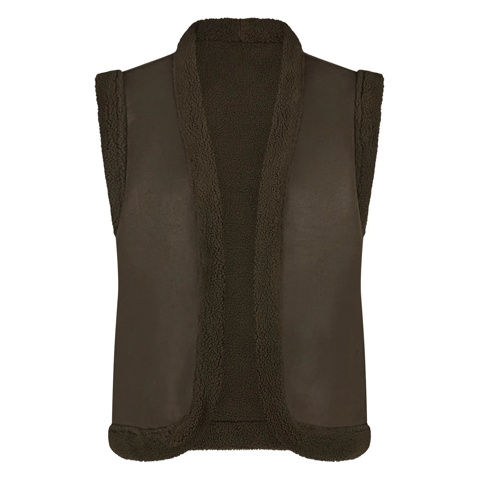 Afbeelding van Nukus Fw24185 37 elise gilet burned olive