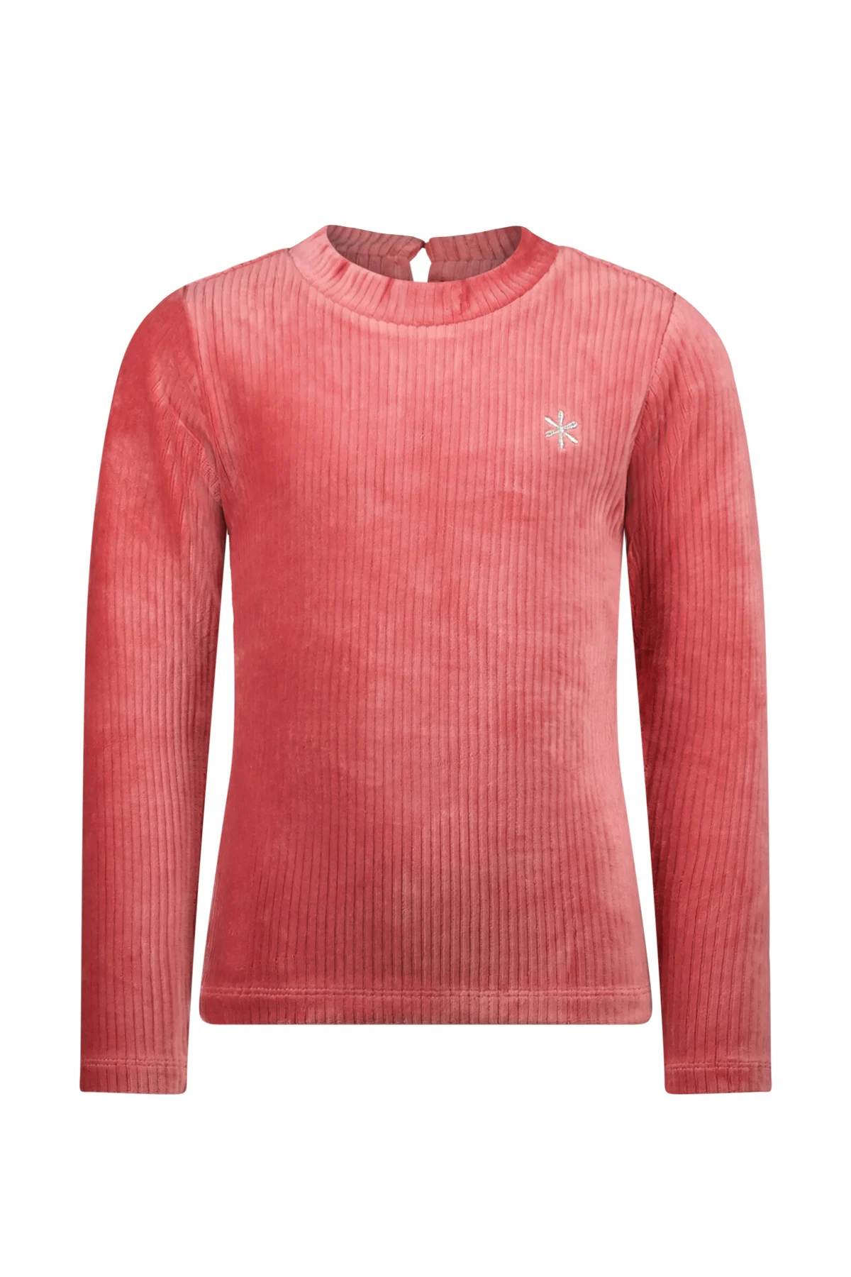 MAYCE Winter shirt meisjes rib velours, rouge